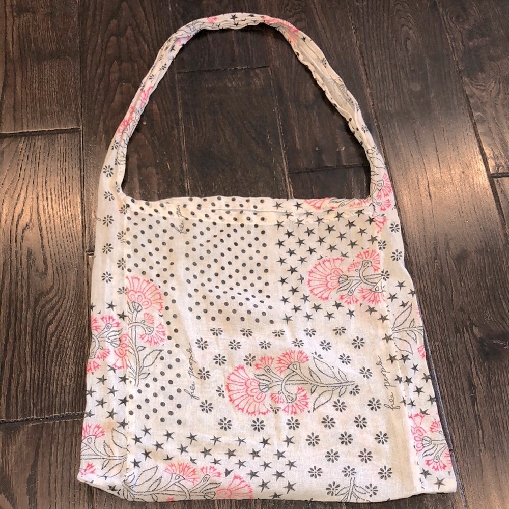 Free People fabric crossbody floral bag